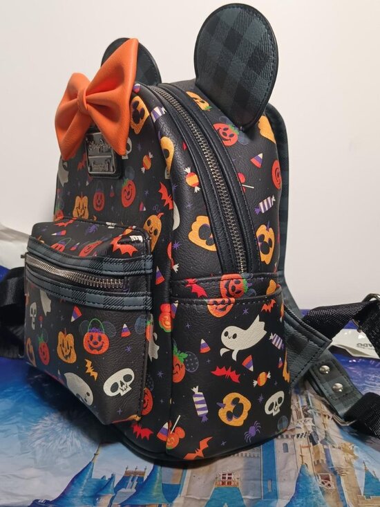Disney Parks Loungefly Minnie Mouse Treats Halloween Mini Backpack main image 5